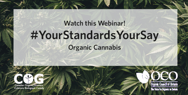 Organic Council Cannabis Webinar
